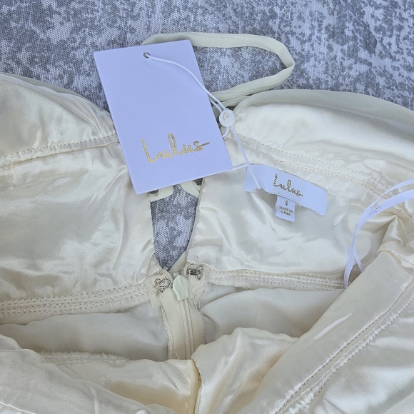 I'm All Yours Cream Ruffled Lulus  Maxi Dress - Picture 12 of 13